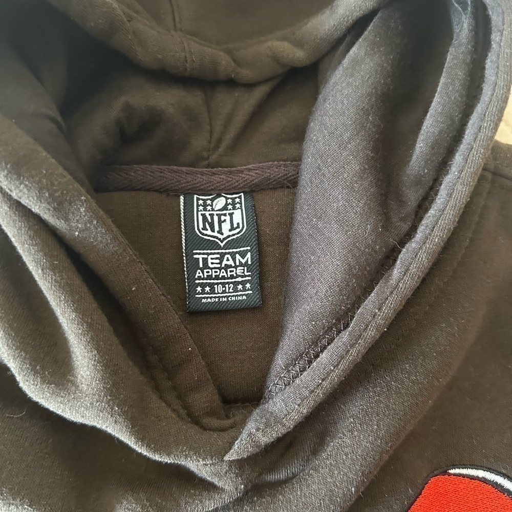 Official NFL Cleveland Browns Hoodie Child Size 10/12 - Picture 6 of 7